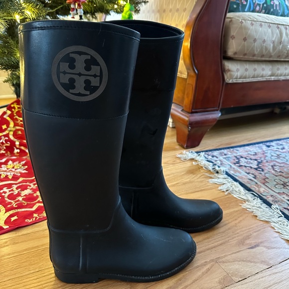 Tory Burch Black Tall Boots - Picture 2 of 5